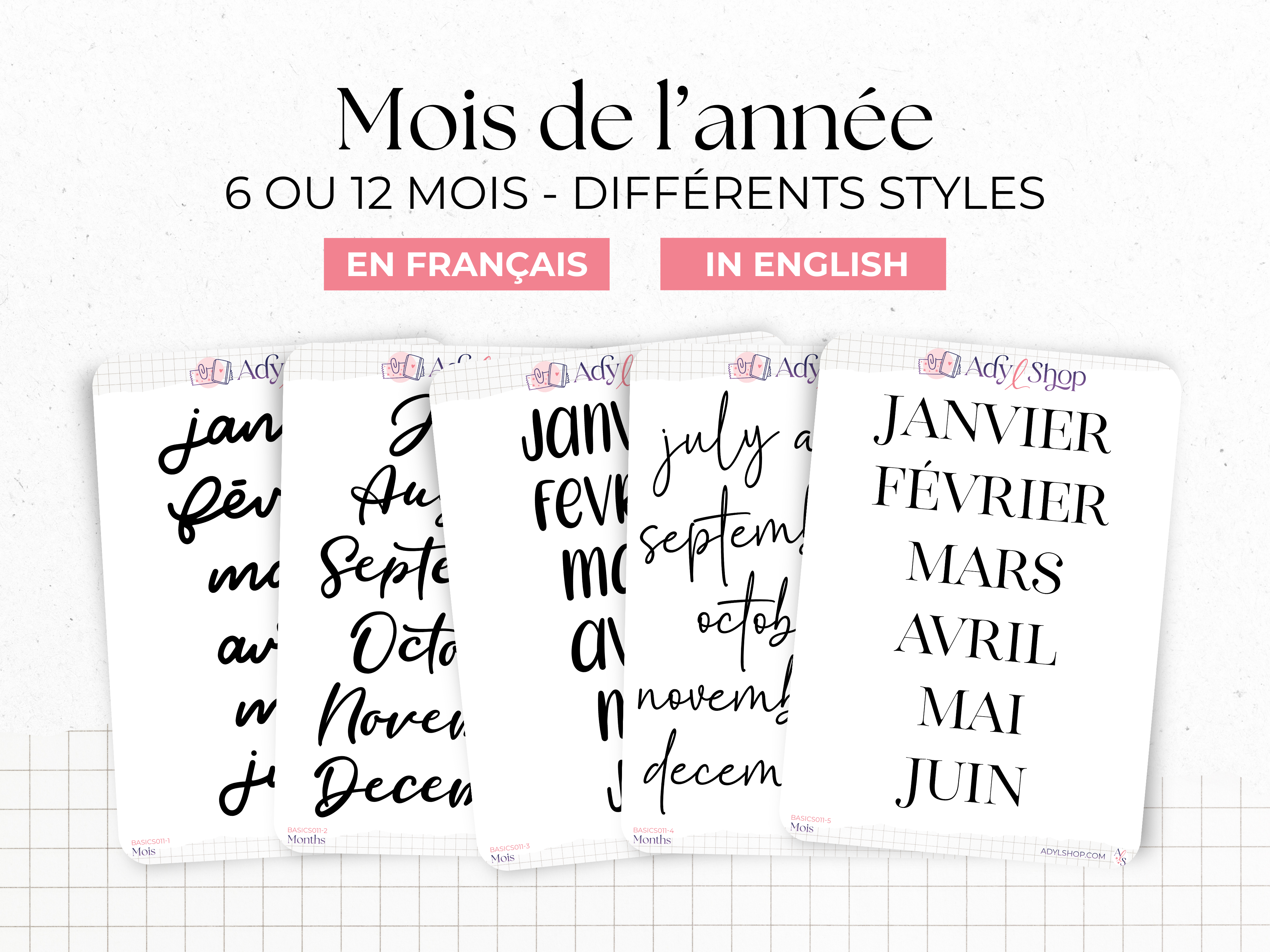 adylshop-stickers-fonctionnels-mois-de-l-ann-e-12-mois-fran-ais-blanc image 1