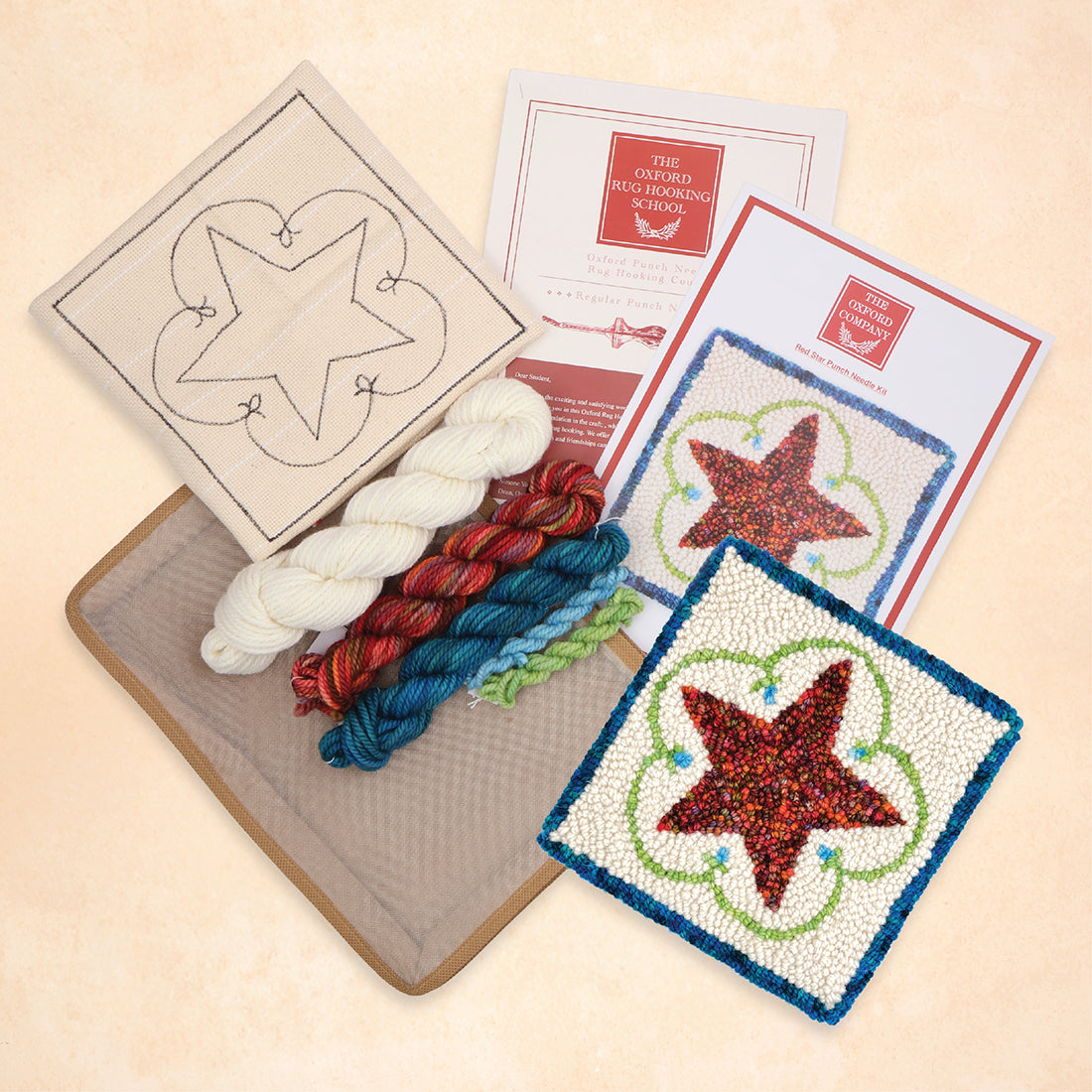 oxford-red-star-kit-punch-needle-toile-d-butant-20-cm image 2