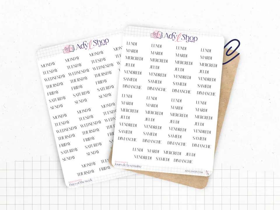 adylshop-jours-de-la-semaine-sticker-planner-fran-ais-blanc-mat image 1