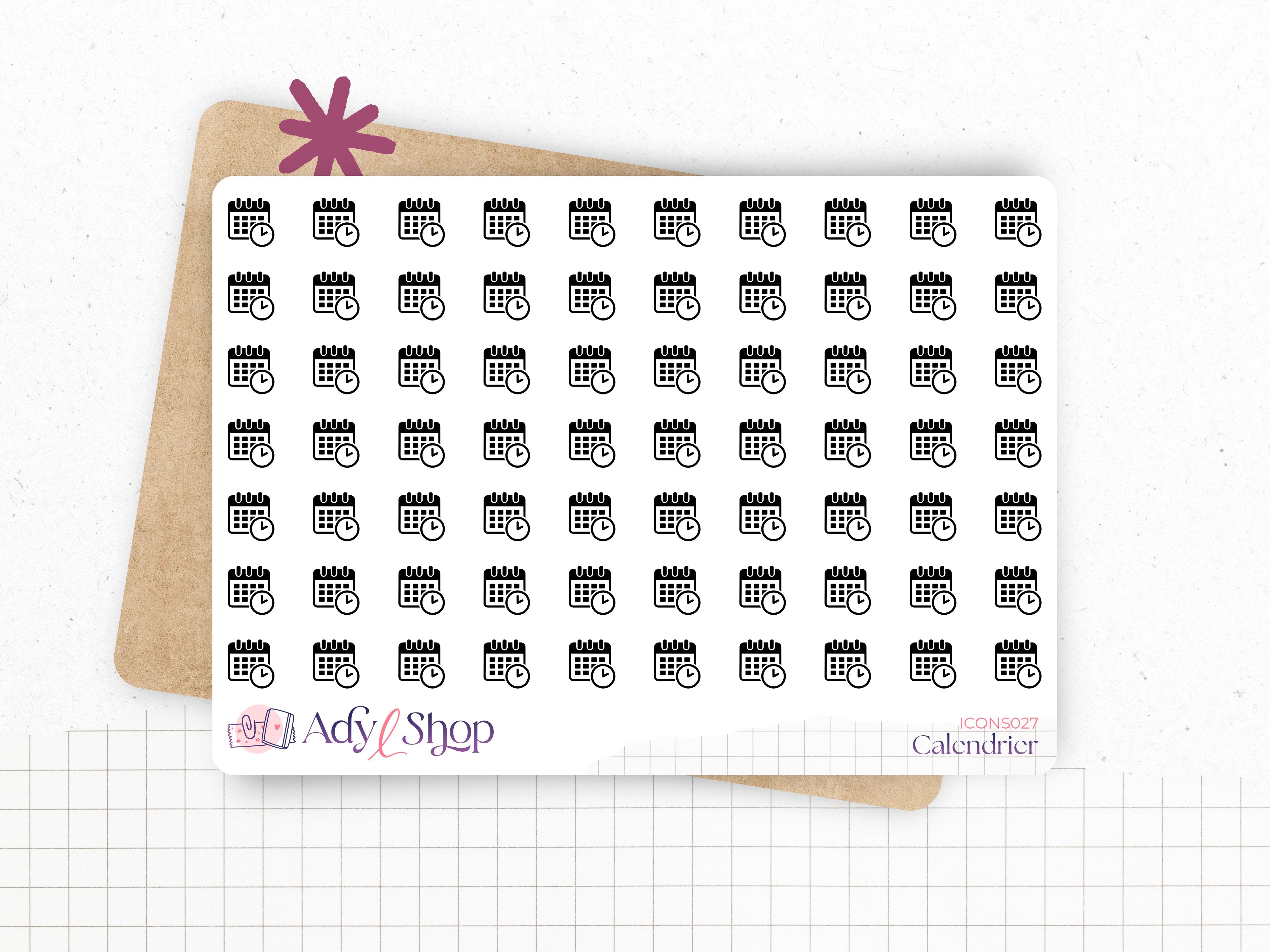 adylshop-calendrier-planche-mini-ic-nes-stickers-blanc-mat-70-pi-ces image 1