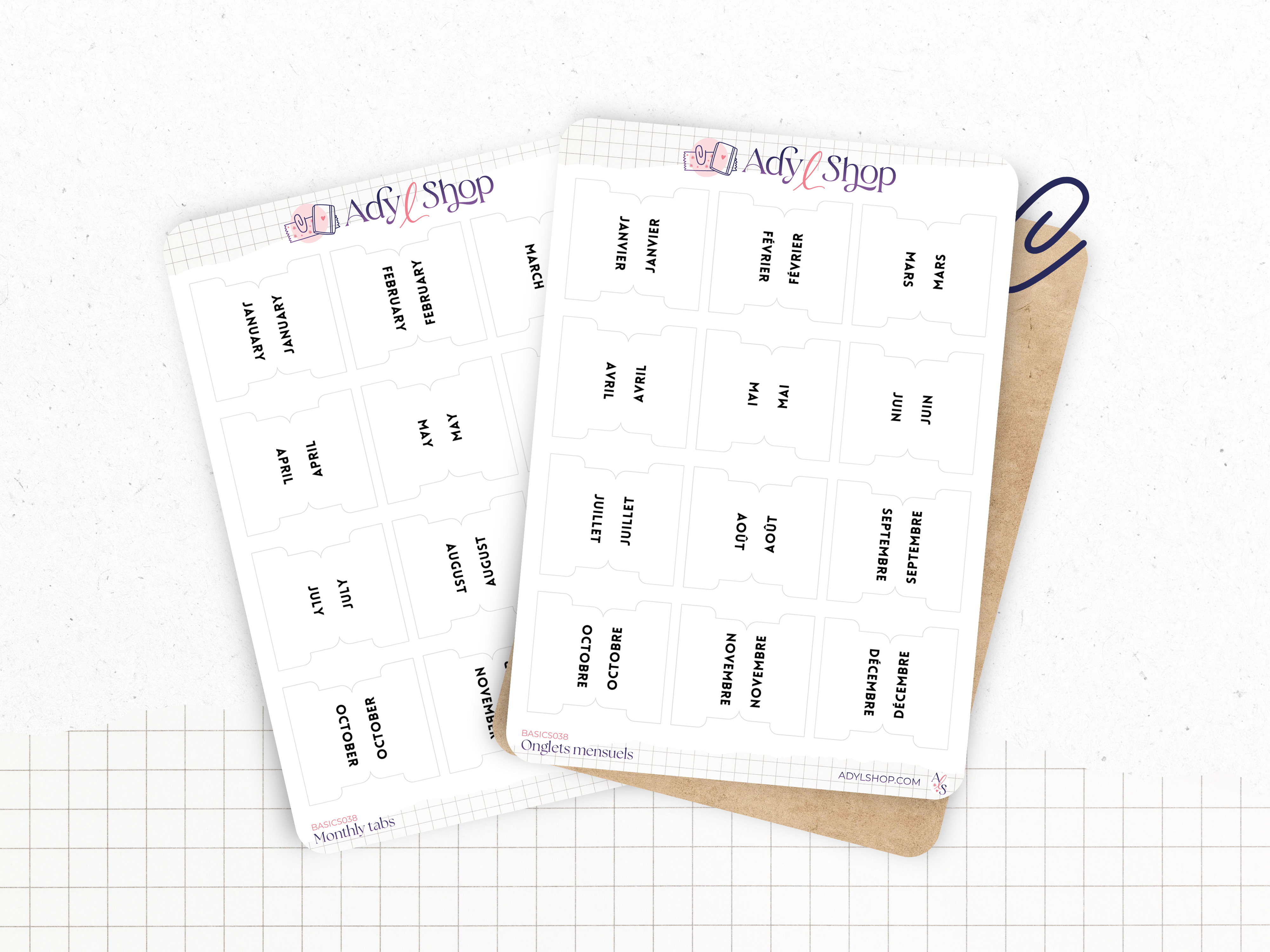 adylshop-stickers-fonctionnels-onglets-mensuels-blanc-fran-ais image 2