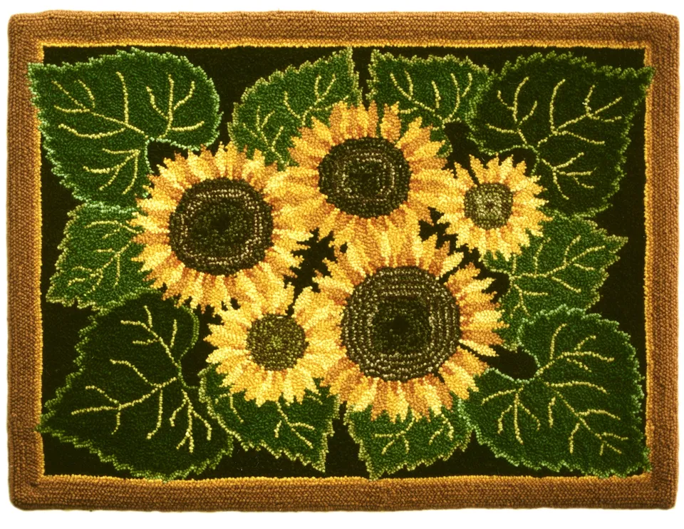 oxford-dark-sunflowers-patron-punch-needle-tournesols-81x107cm image 1