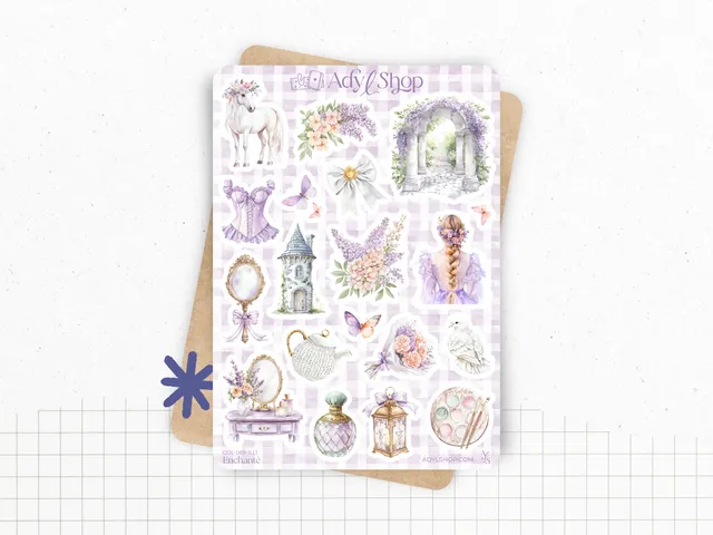 adylshop-enchant-planche-stickers-illustrations-1-pastel image 1