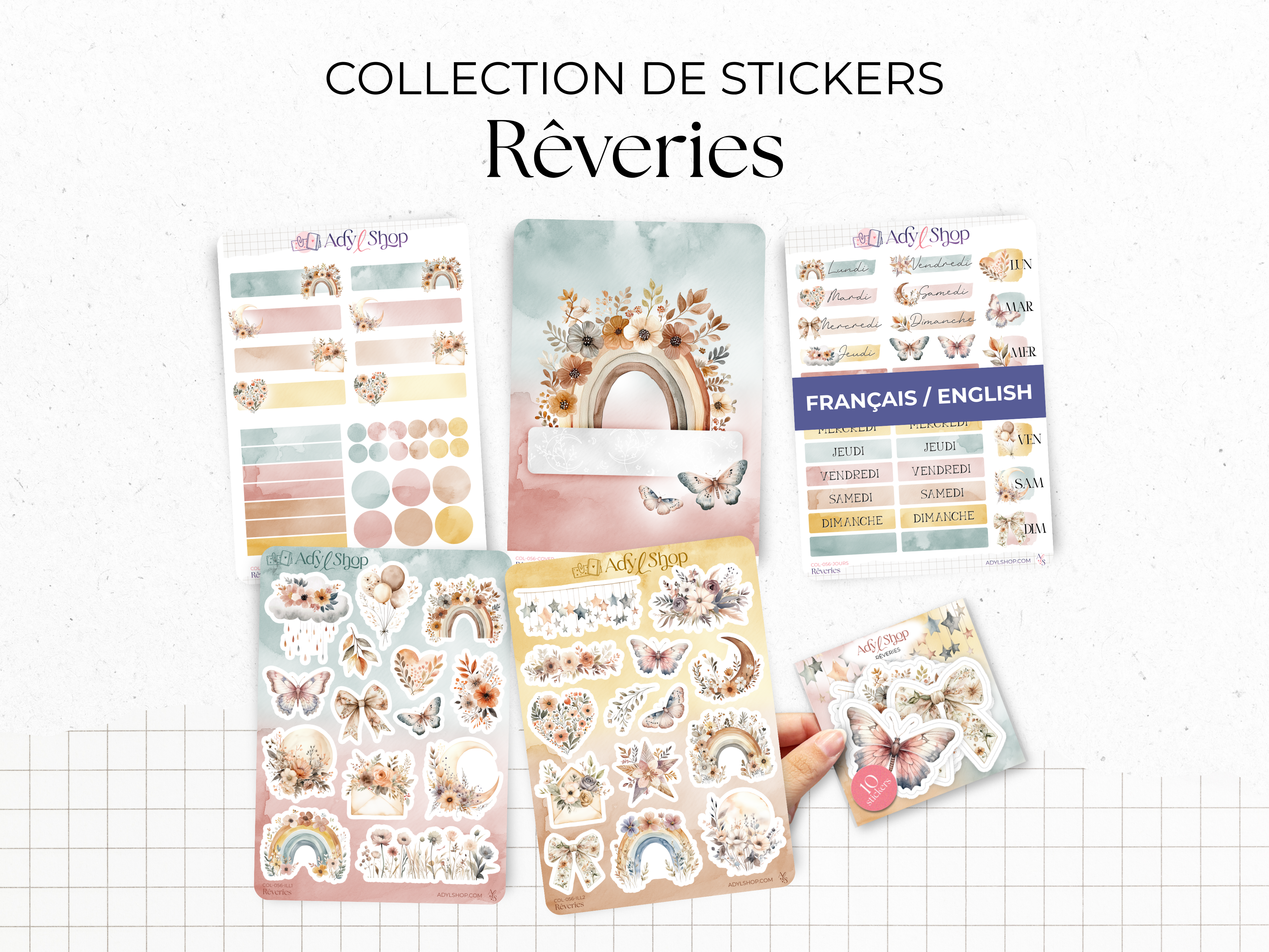 adylshop-r-veries-stickers-boh-me-pack-10-pastel image 7