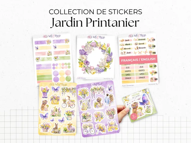 adylshop-jardin-printanier-set-stickers-mensuel-fleurs image 1