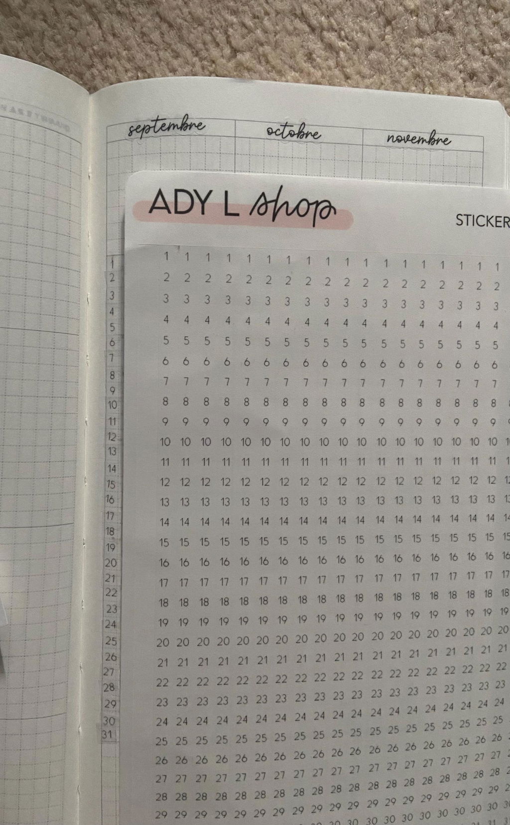 Dates nettes dans le bujo