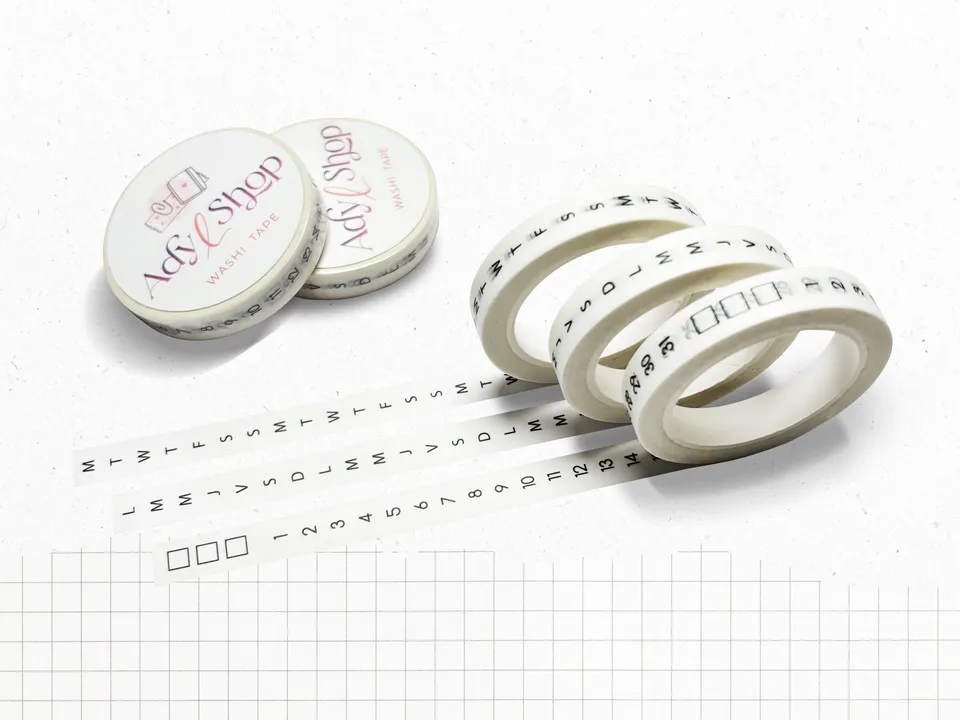 adylshop-dates-et-jours-washi-tape-jours-fran-ais-dates-8mm-x-10m image 1