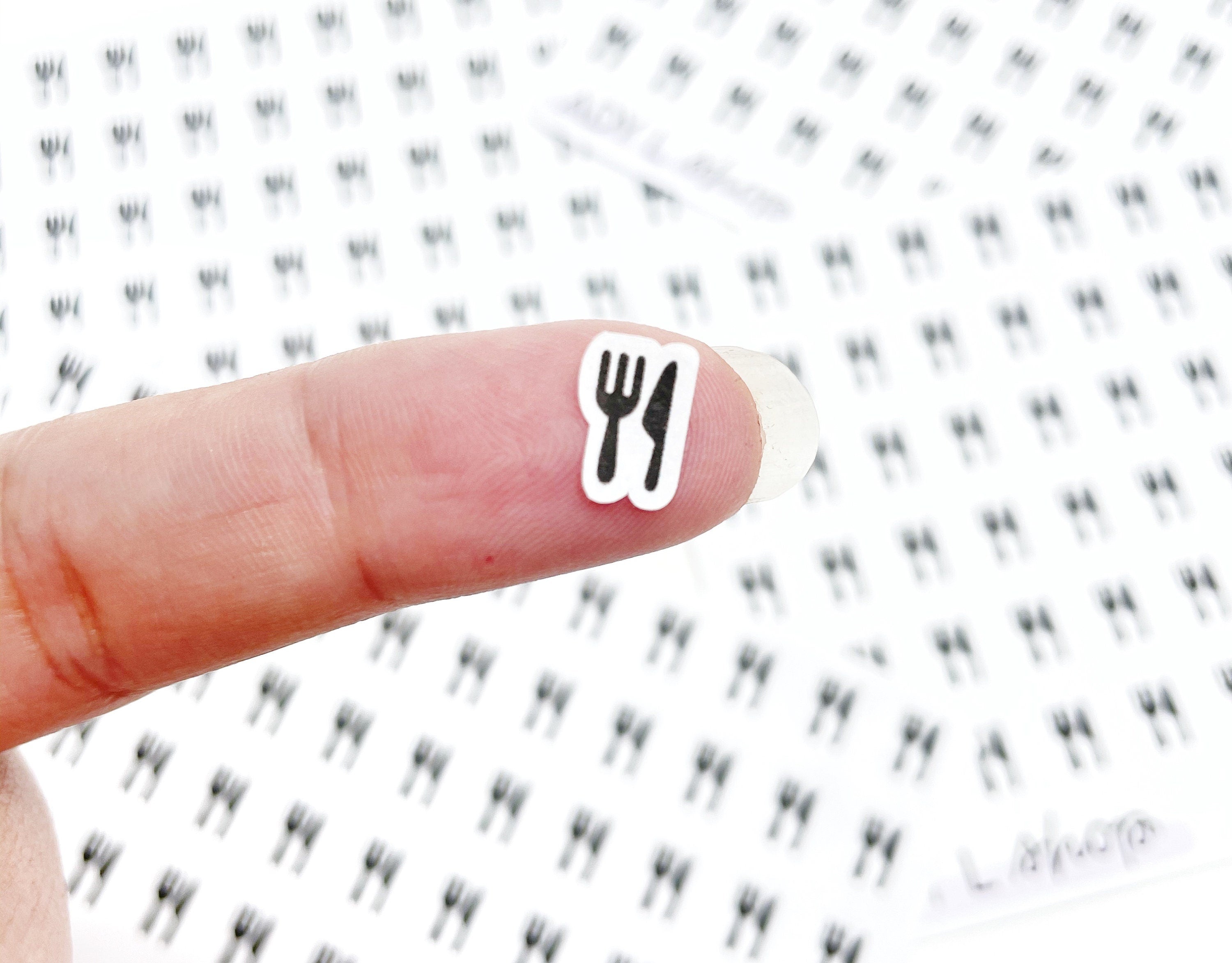 adylshop-mini-ic-nes-repas-stickers-blanc-mat-72-pcs image 2