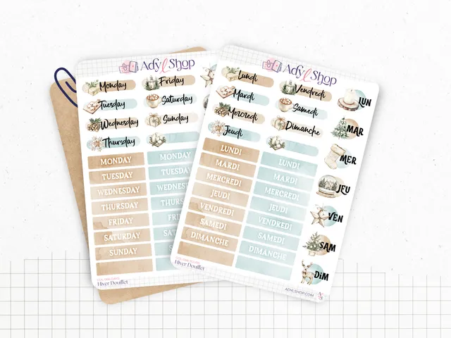 adylshop-hiver-douillet-stickers-jours-semaine-fran-ais-hiver image 1
