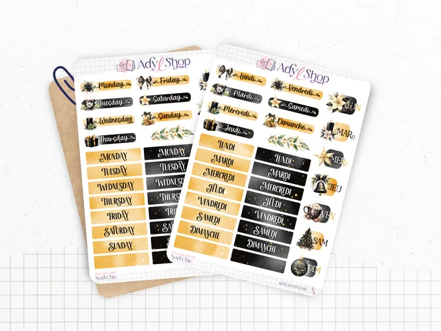 adylshop-no-l-chic-planche-stickers-jours-semaine-fran-ais image 1