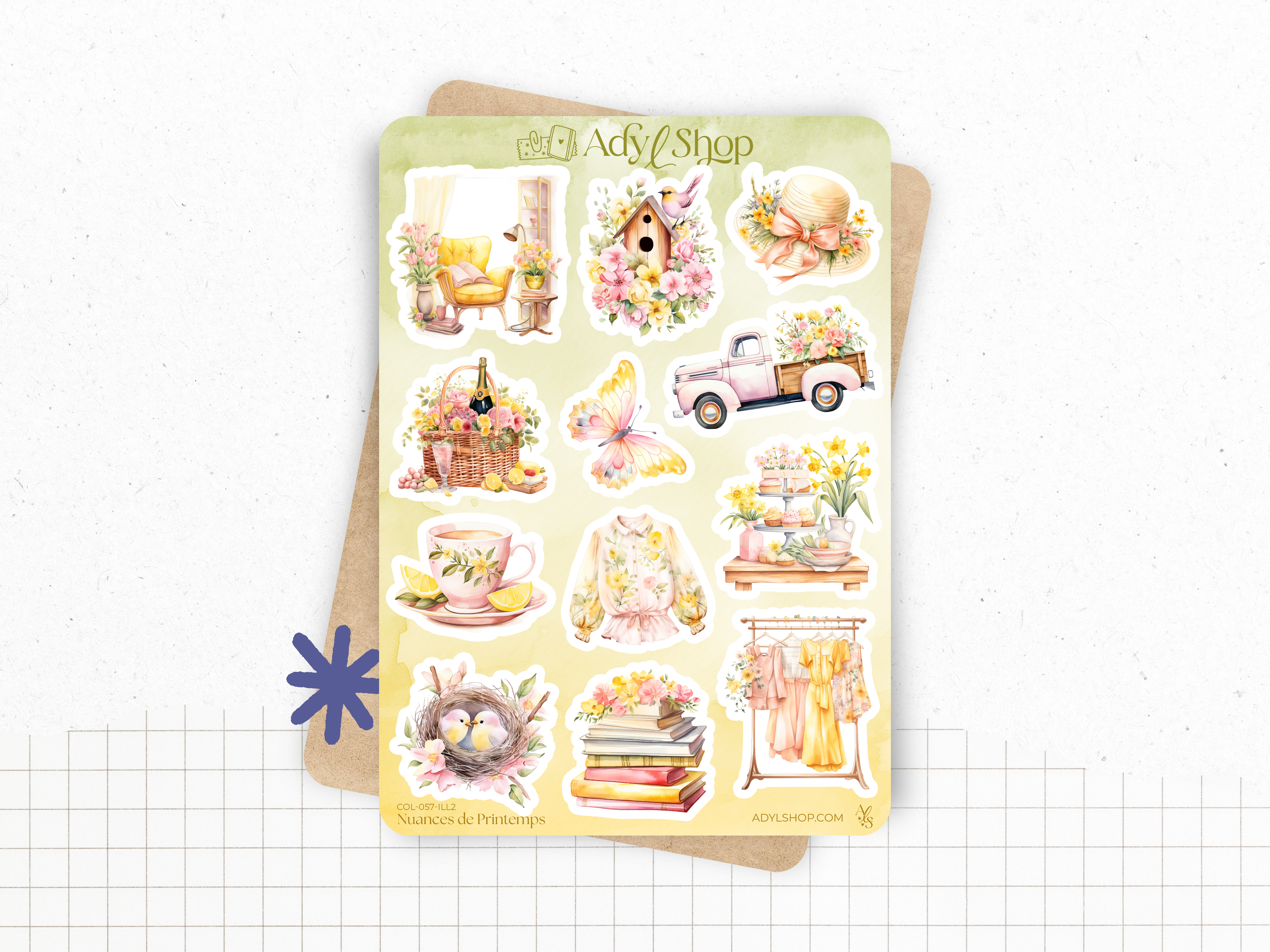 adylshop-nuances-de-printemps-planche-stickers-bujo-fleurs image 1