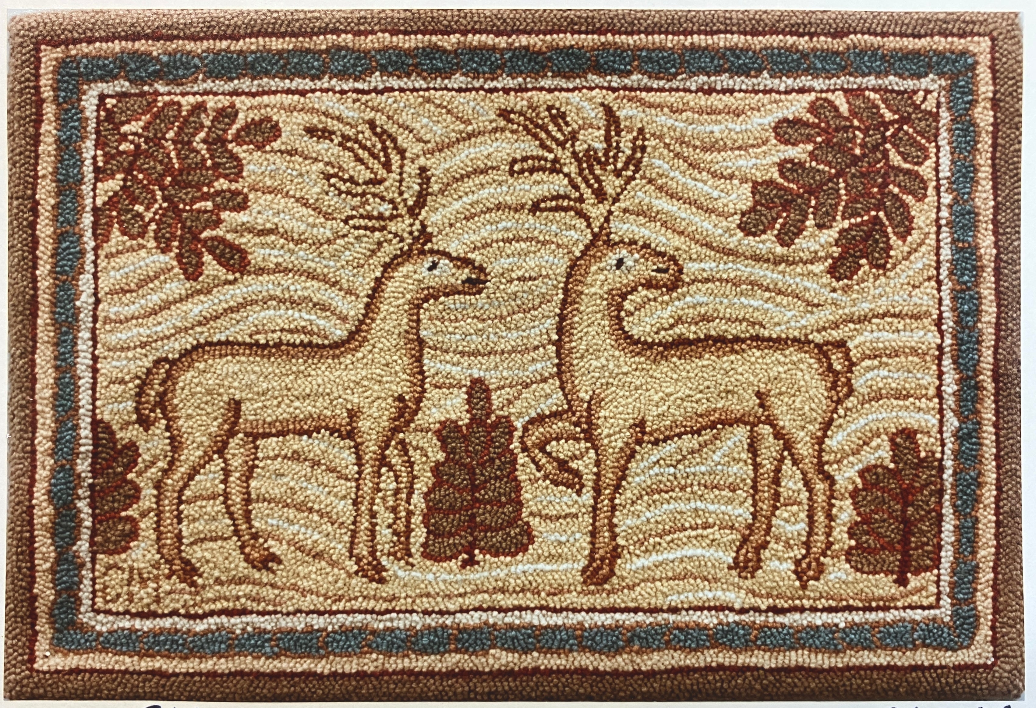 the-oxford-company-two-elk-patron-punch-needle-cerfs-61x91cm image 2