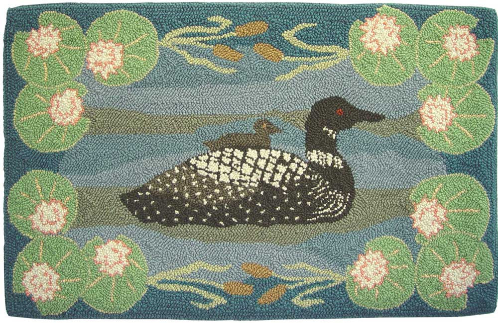 the-oxford-company-loon-patron-punch-needle-oiseau-63x101cm image 1