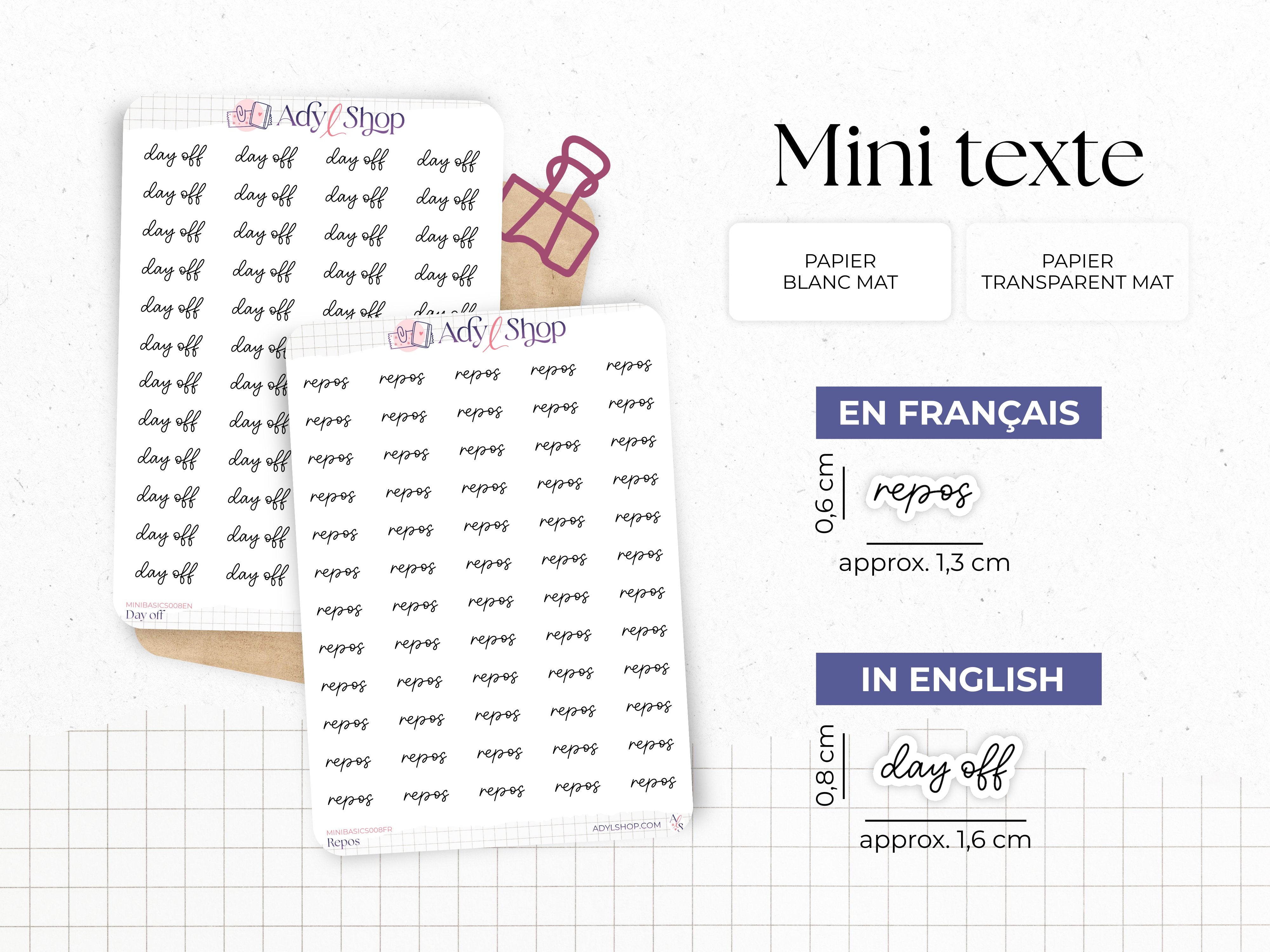 adylshop-repos-mini-stickers-60-ic-nes-fran-ais-blanc-mat image 1