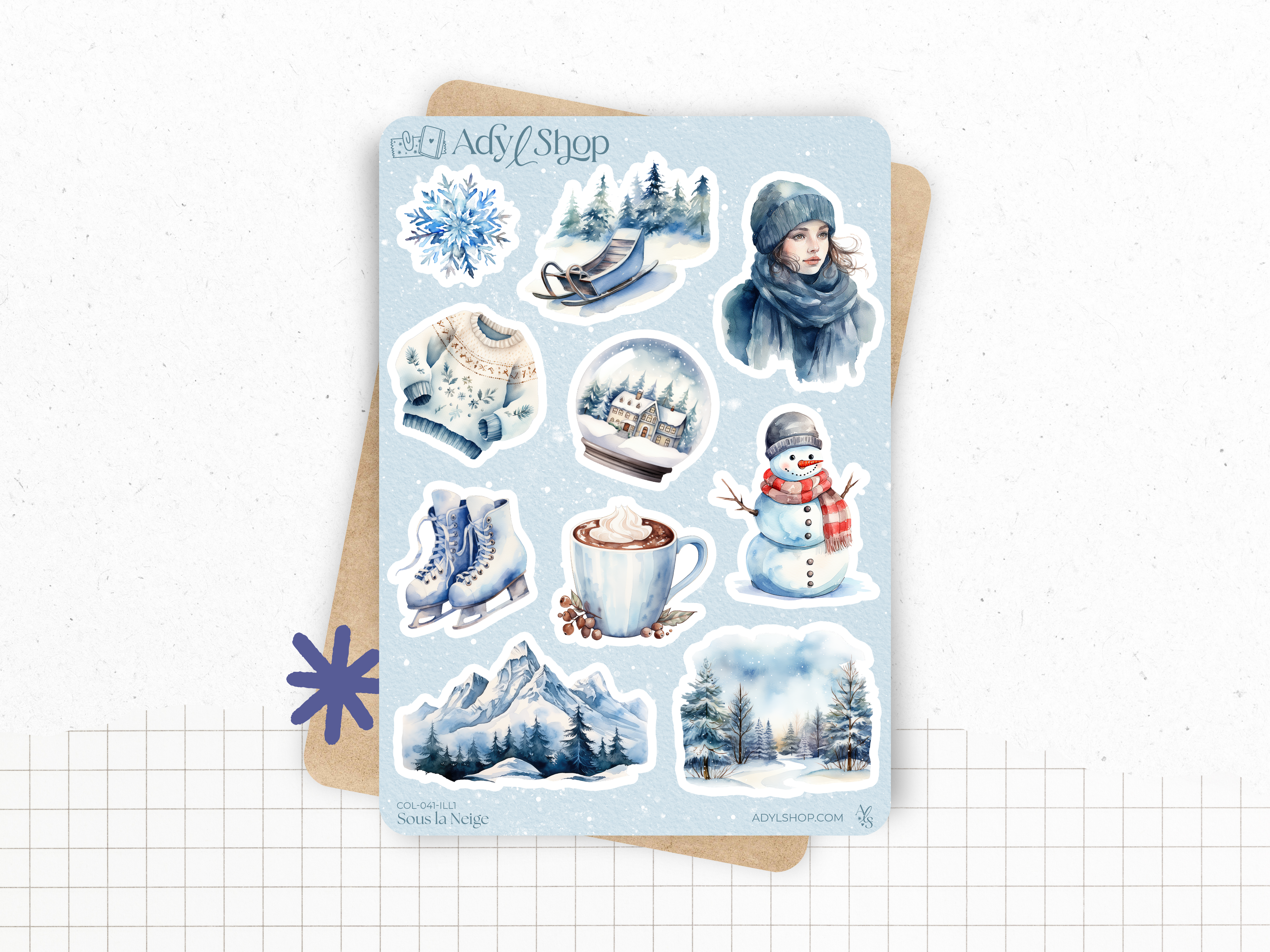 adylshop-sous-la-neige-stickers-collection-compl-te-fr image 2