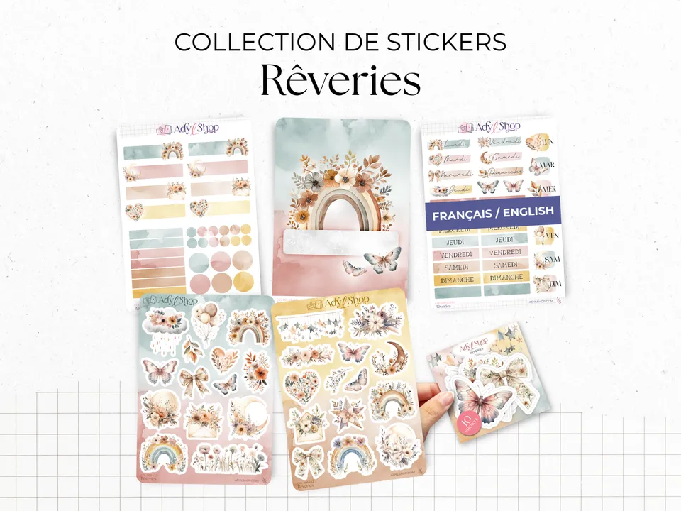 adylshop-r-veries-set-mensuel-stickers-planner-collection-fran-ais image 1