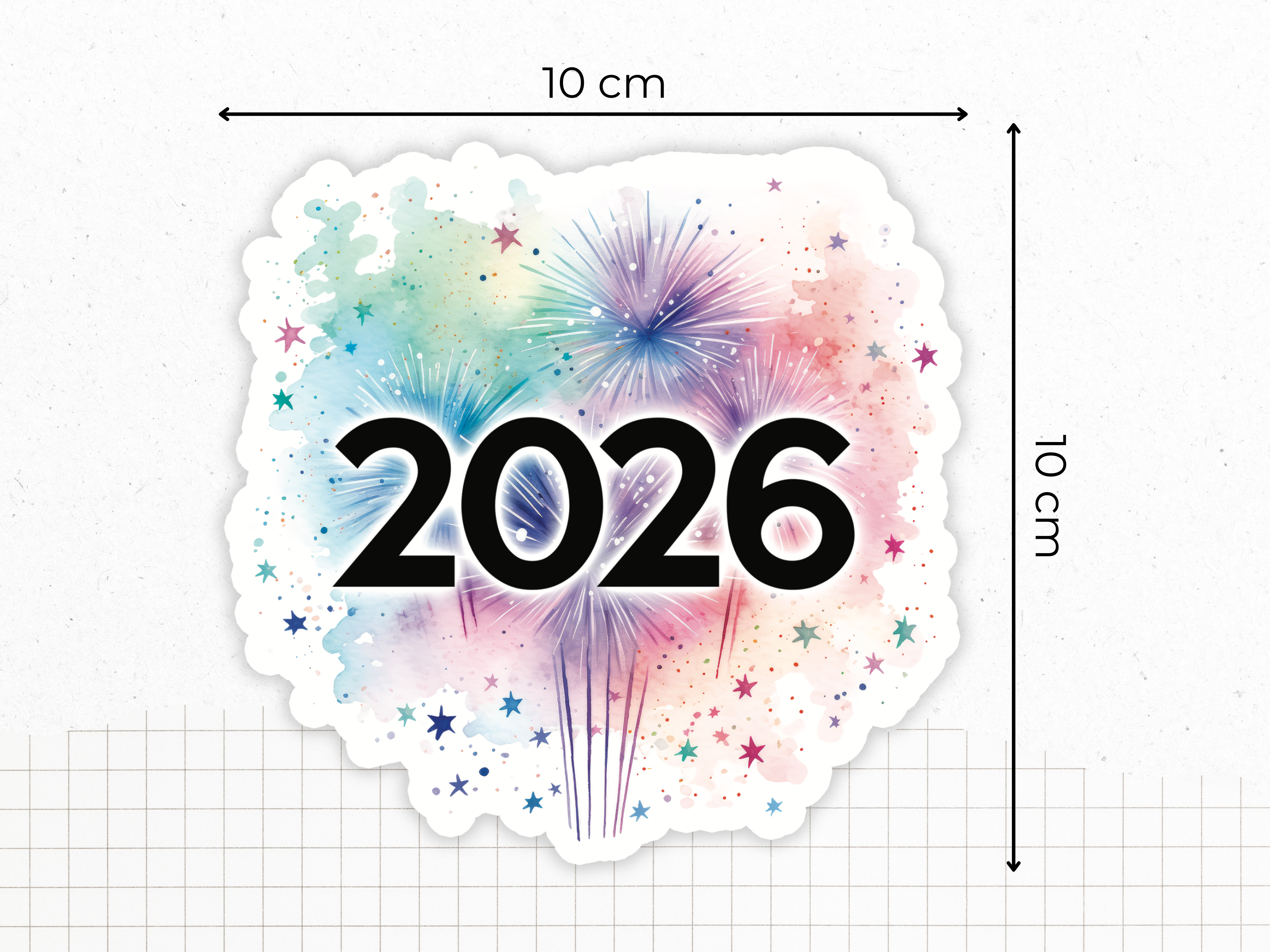 adylshop-stickers-d-coratifs-2026-sticker-vinyle-brillant-10x10-cm-bleu image 2