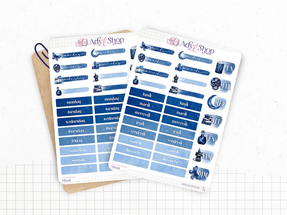 adylshop-minuit-stickers-jours-semaine-fran-ais-4-semaines-magie image 1