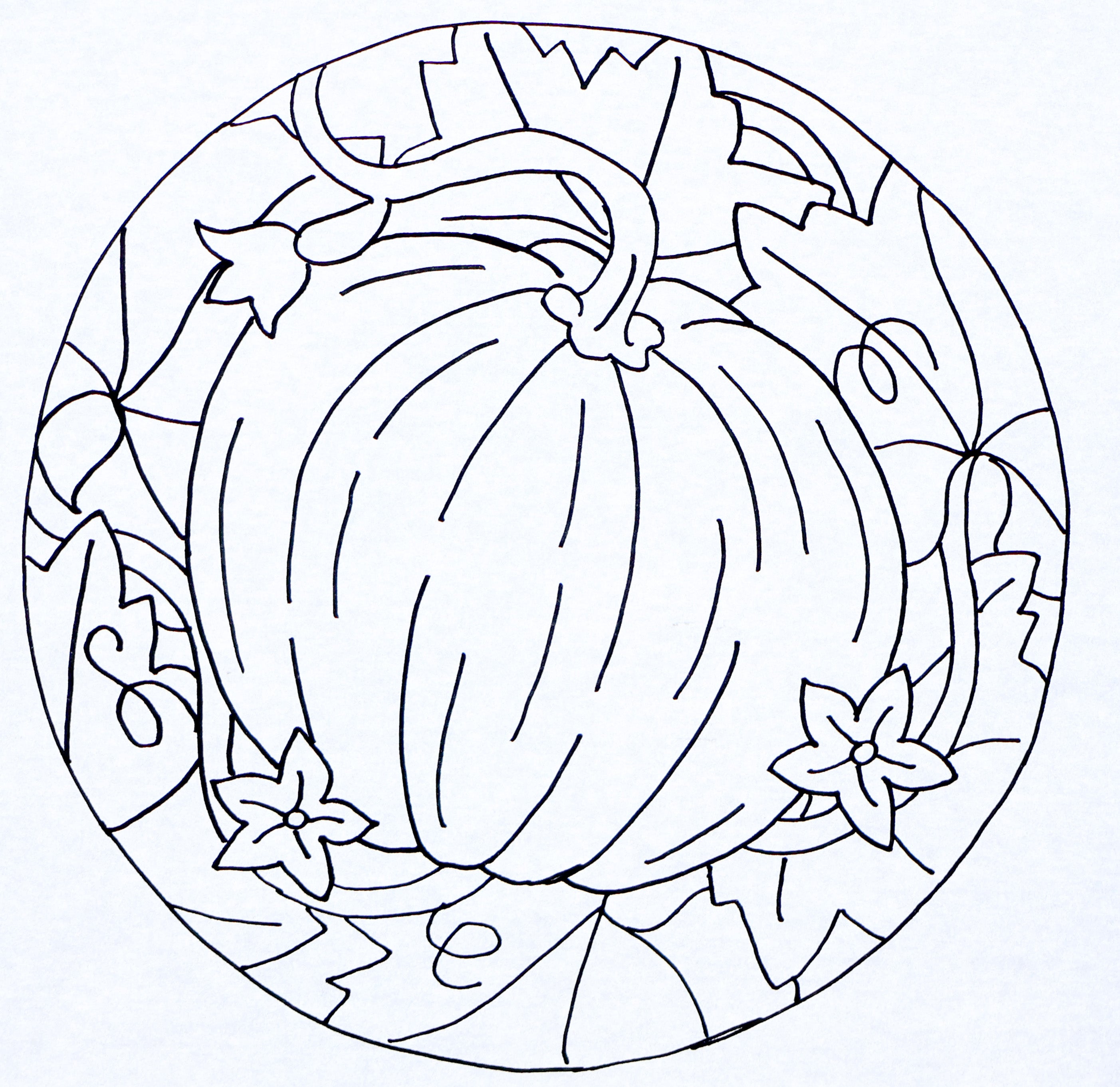 oxford-punch-pumpkin-vines-patron-punch-needle-citrouille-33cm image 2