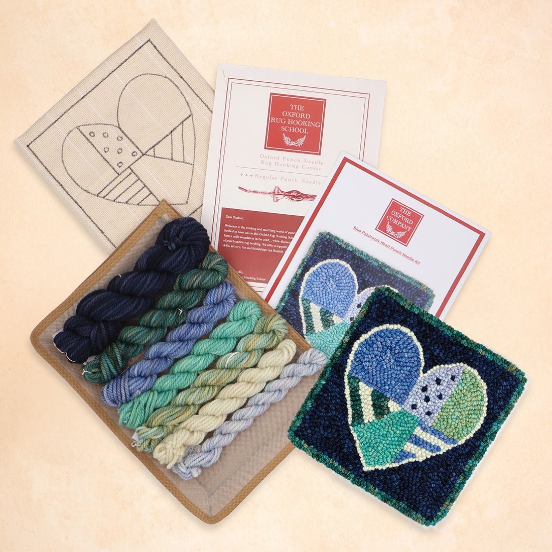 the-oxford-company-punch-needle-kits-heart-kit-blue-coeur image 2