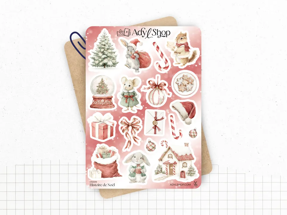 adylshop-histoires-de-no-l-stickers-planche-18-motifs-hiver image 1