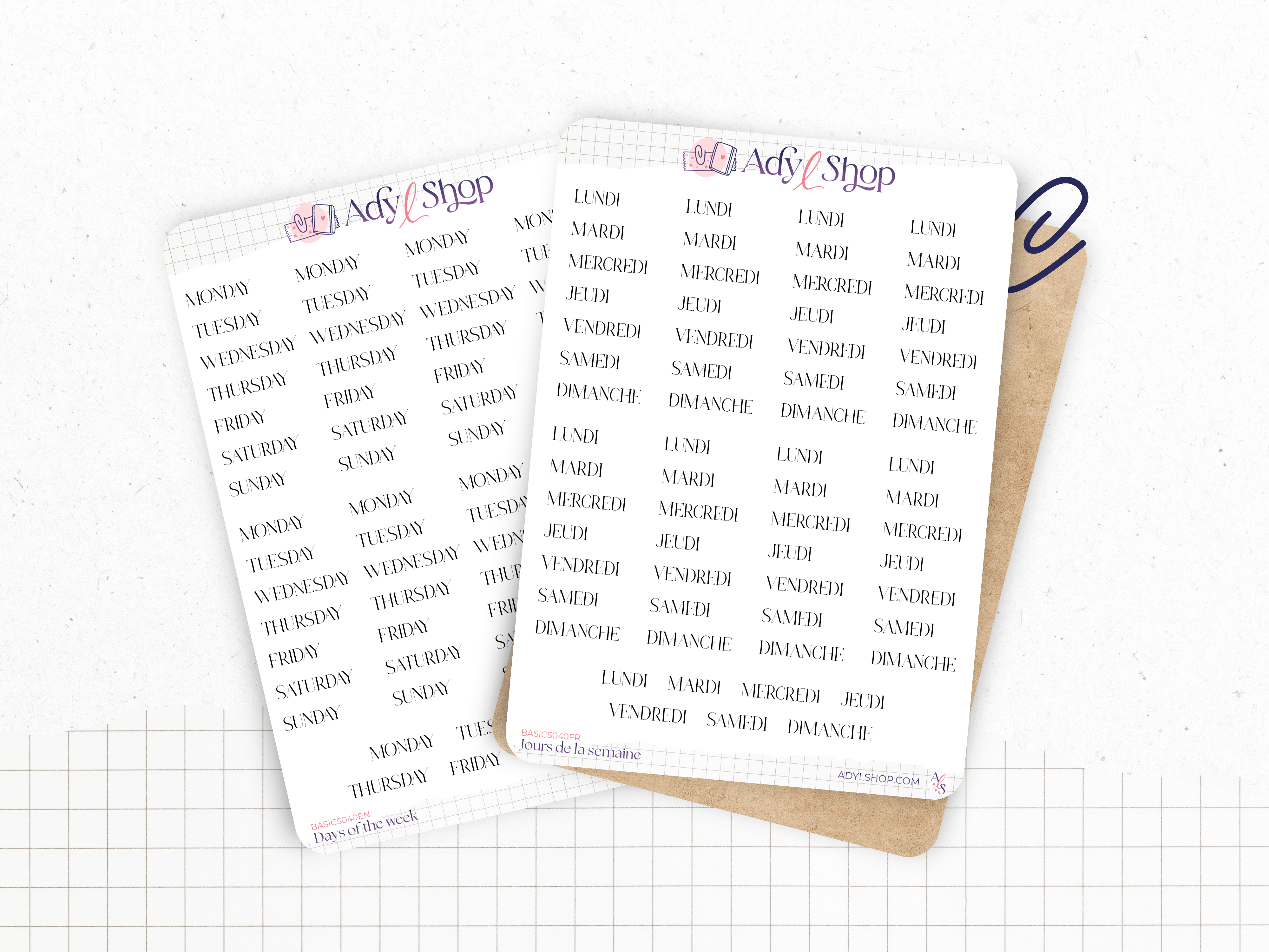 adylshop-jours-de-la-semaine-sticker-planner-fran-ais-blanc-mat image 1