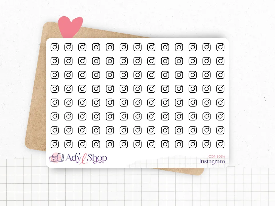 adylshop-instagram-mini-ic-nes-stickers-planner-blanc-mat-x104 image 1