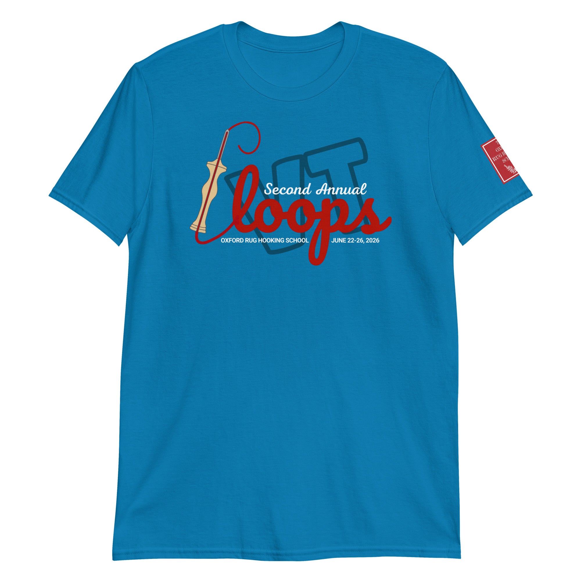 the-oxford-company-loops-vt-2026-t-shirt-coton-saphir-unisexe image 1