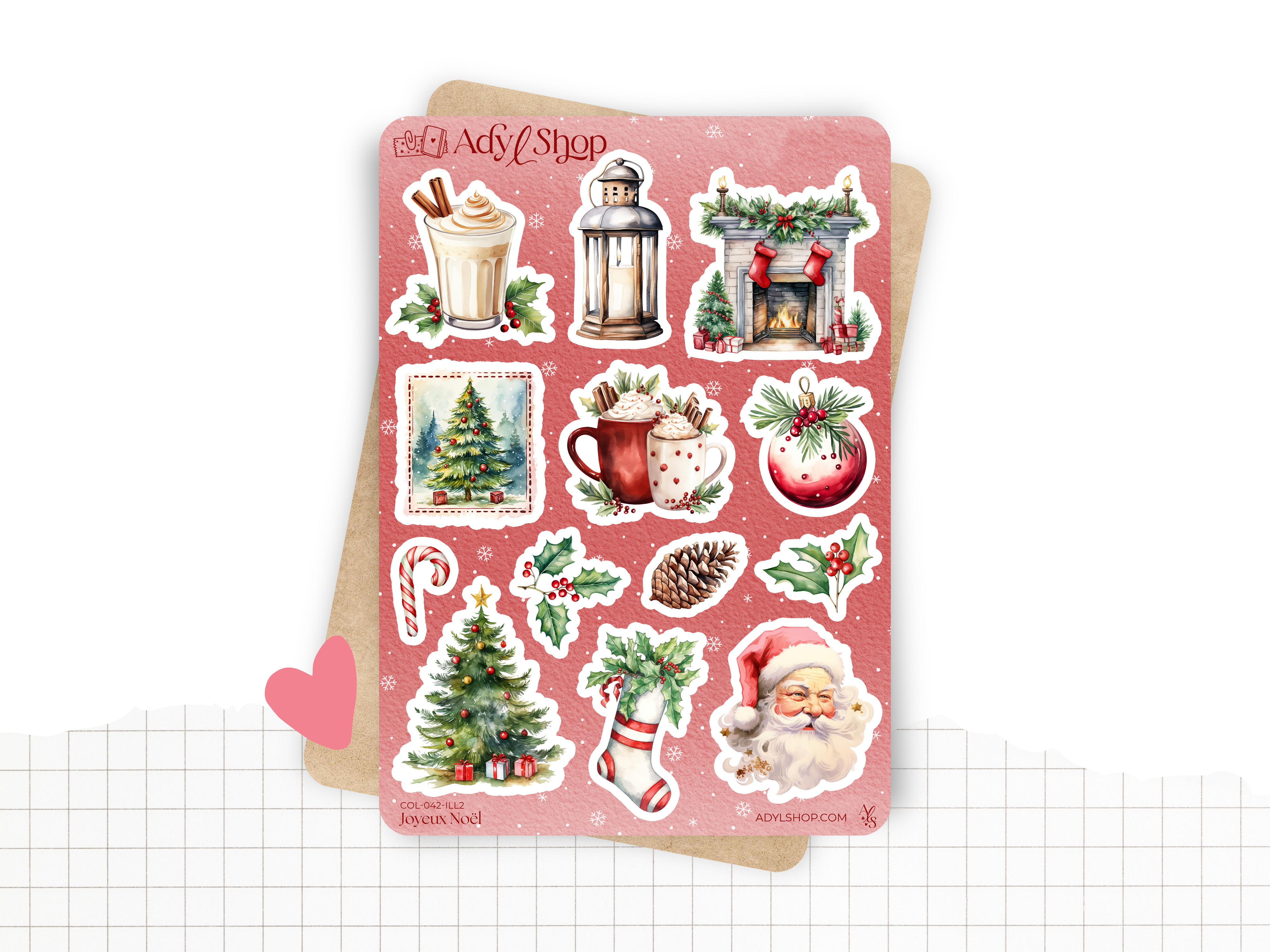 adylshop-joyeux-no-l-stickers-d-coratifs-planche-headers-et-formes image 6