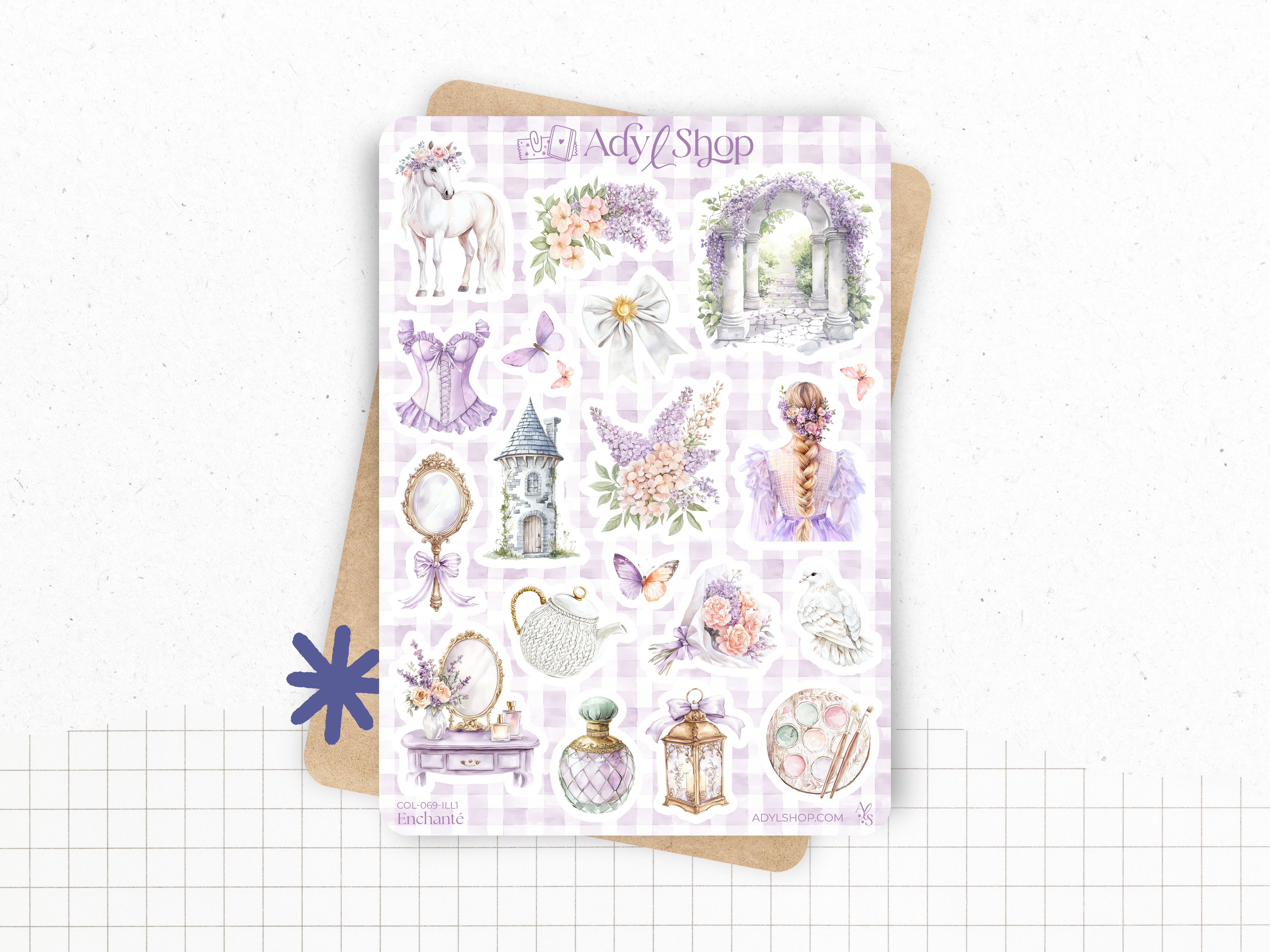 adylshop-enchant-pack-stickers-conte-de-f-e-pastel image 2
