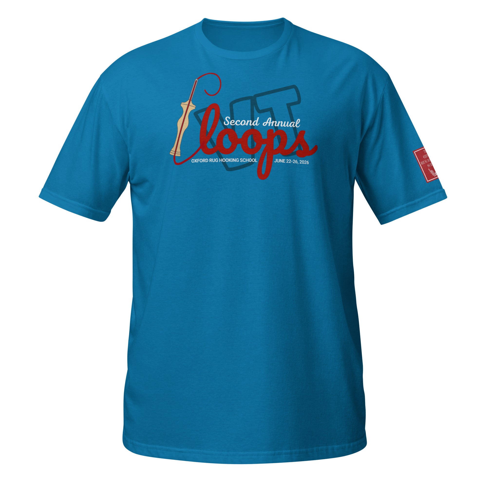 the-oxford-company-loops-vt-2026-t-shirt-coton-saphir-unisexe image 3