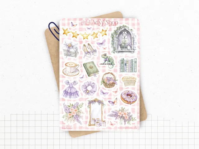 adylshop-enchant-planche-stickers-illustrations-2-pastel image 1