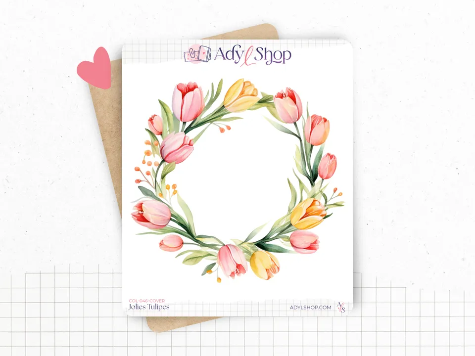 adylshop-jolies-tulipes-planche-stickers-bujo-tulipes image 1