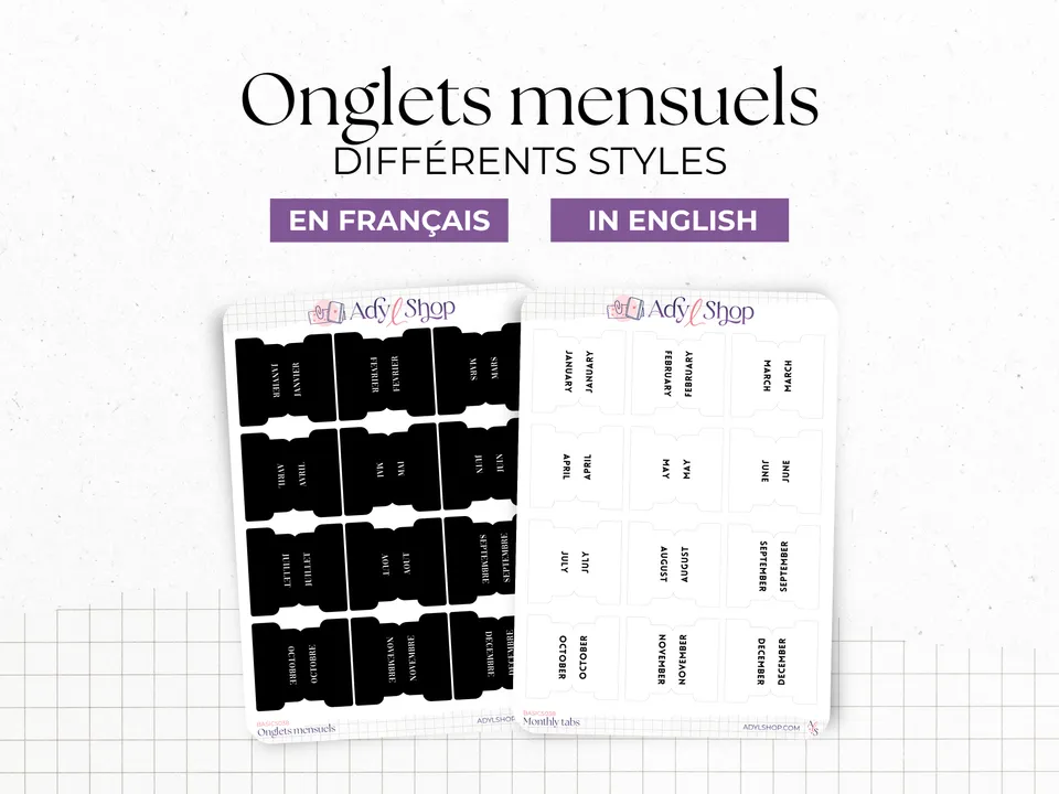 adylshop-stickers-fonctionnels-onglets-mensuels-blanc-fran-ais image 1