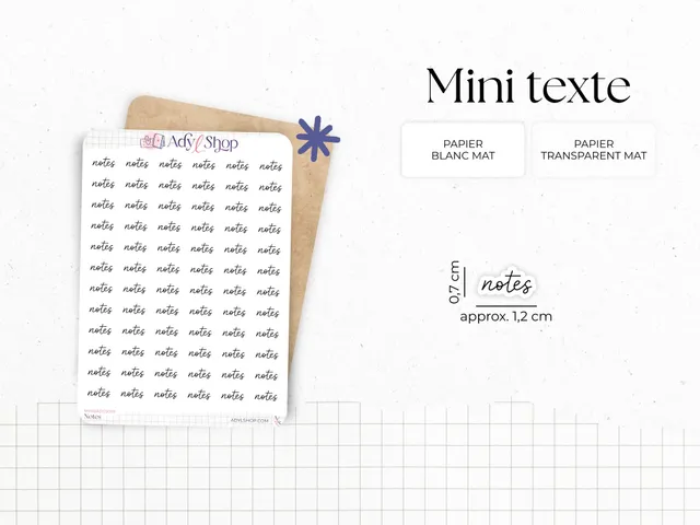 adylshop-notes-mini-stickers-fonctionnels-blanc-mat image 1
