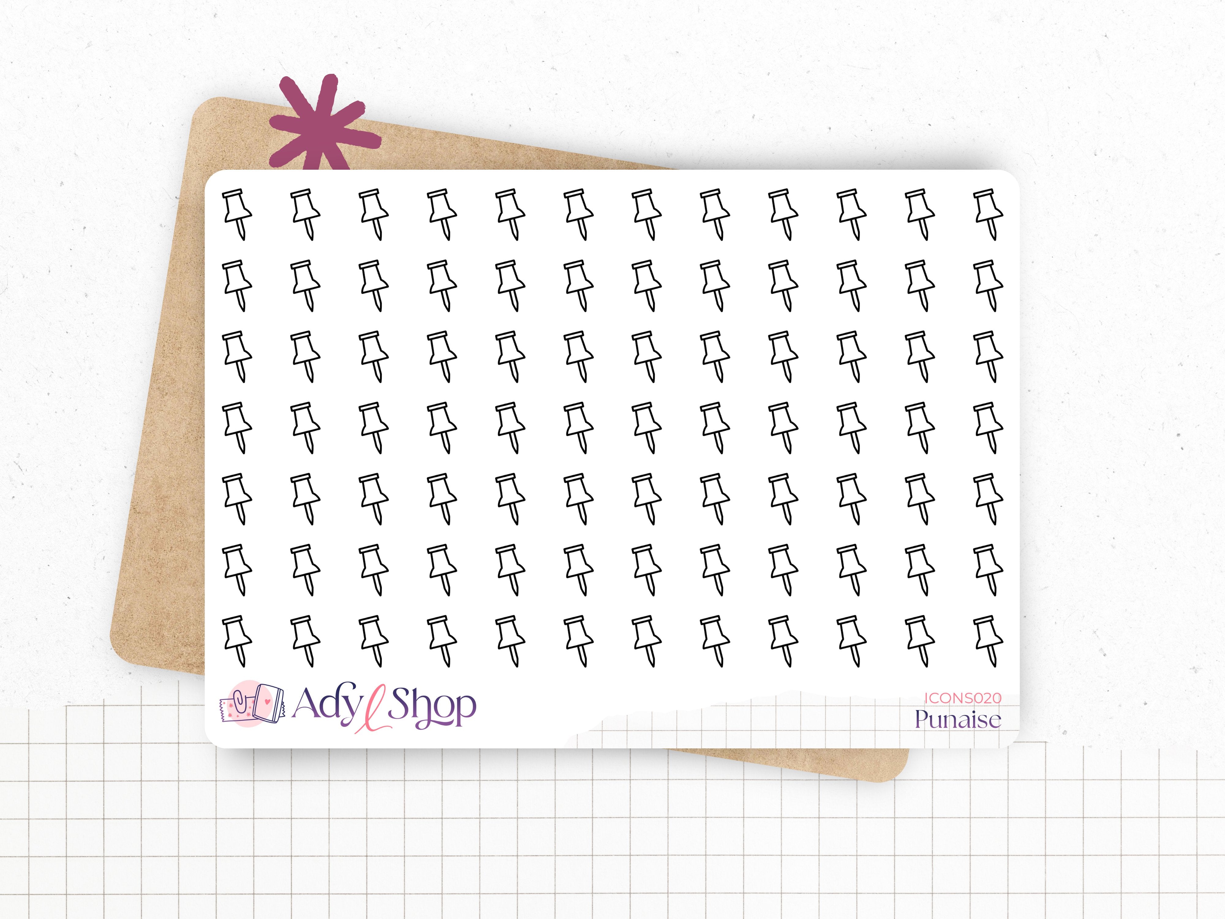 adylshop-stickers-fonctionnels-mini-ic-nes-punaise-blanc-mat-84 image 1