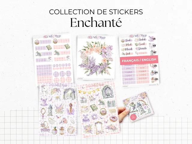 adylshop-enchant-pack-stickers-conte-de-f-e-pastel image 1