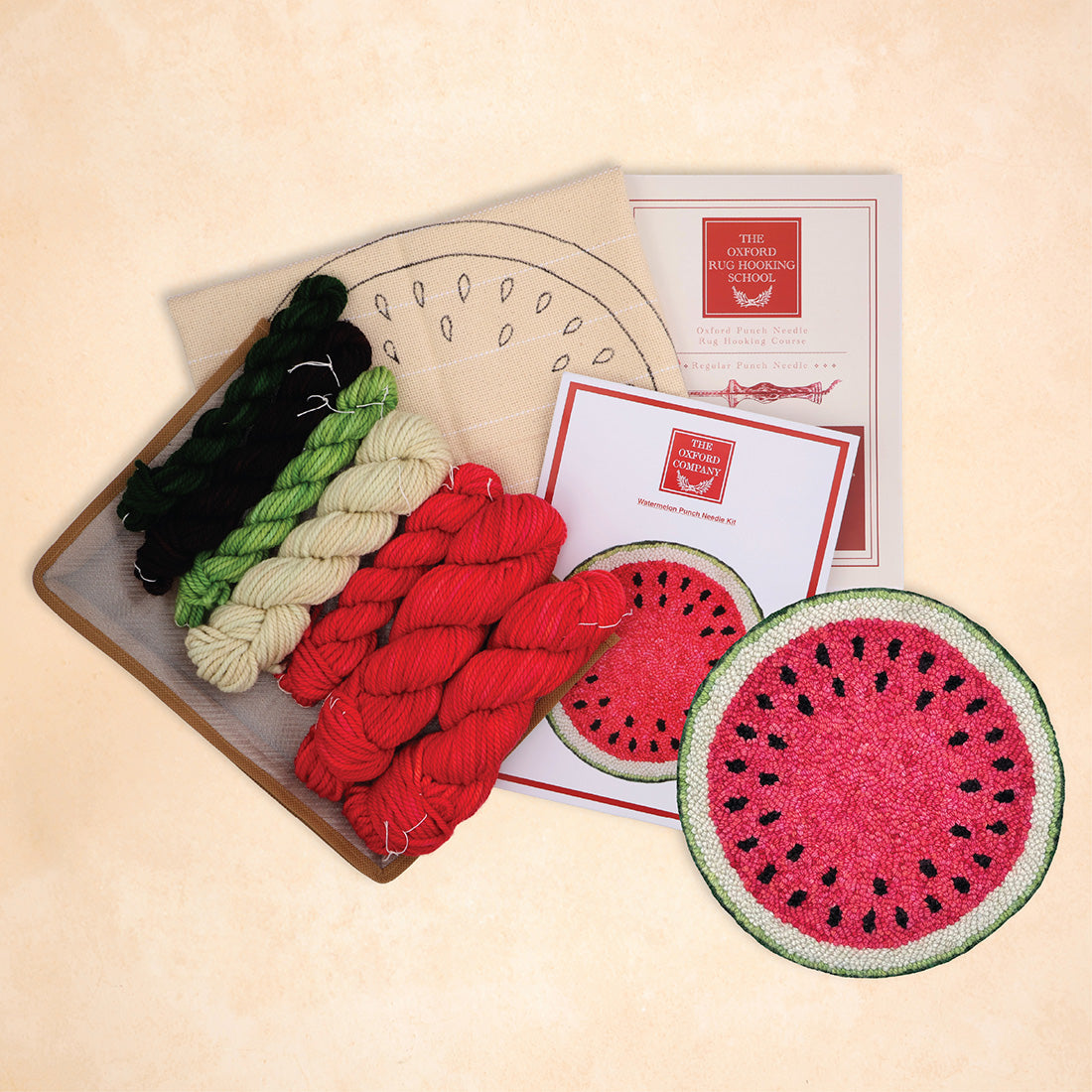 oxford-punch-watermelon-kit-punch-needle-galette-33cm image 2