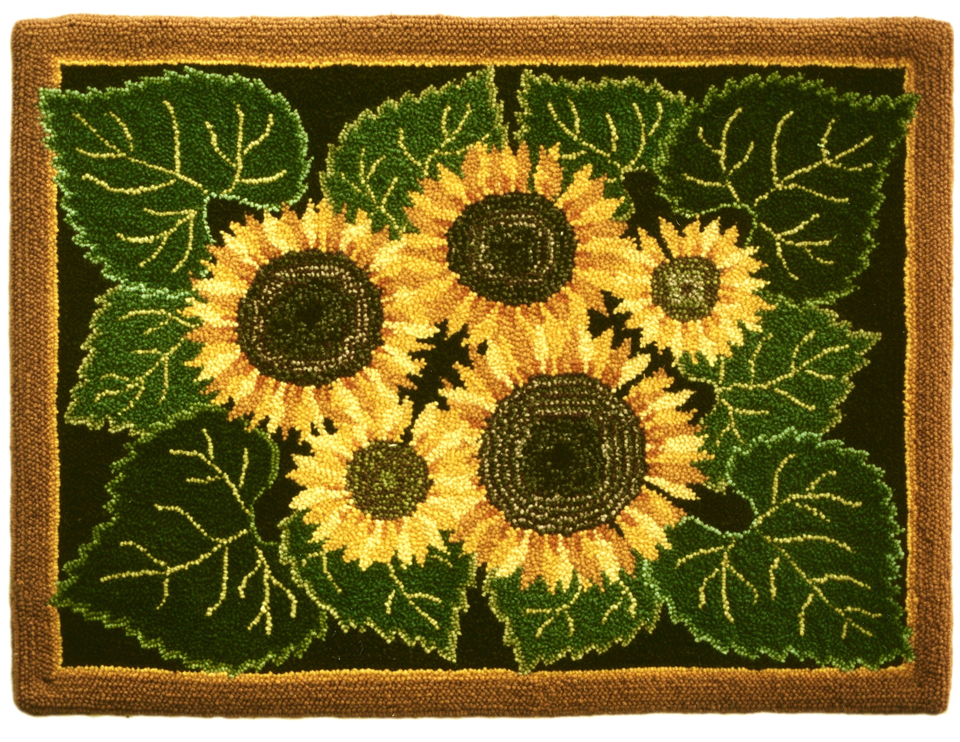 oxford-dark-sunflowers-patron-punch-needle-tournesols-81x107cm image 1